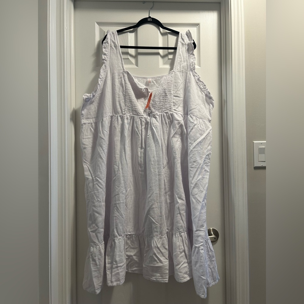 Joe Fresh Plus Size White Cotton nightgown